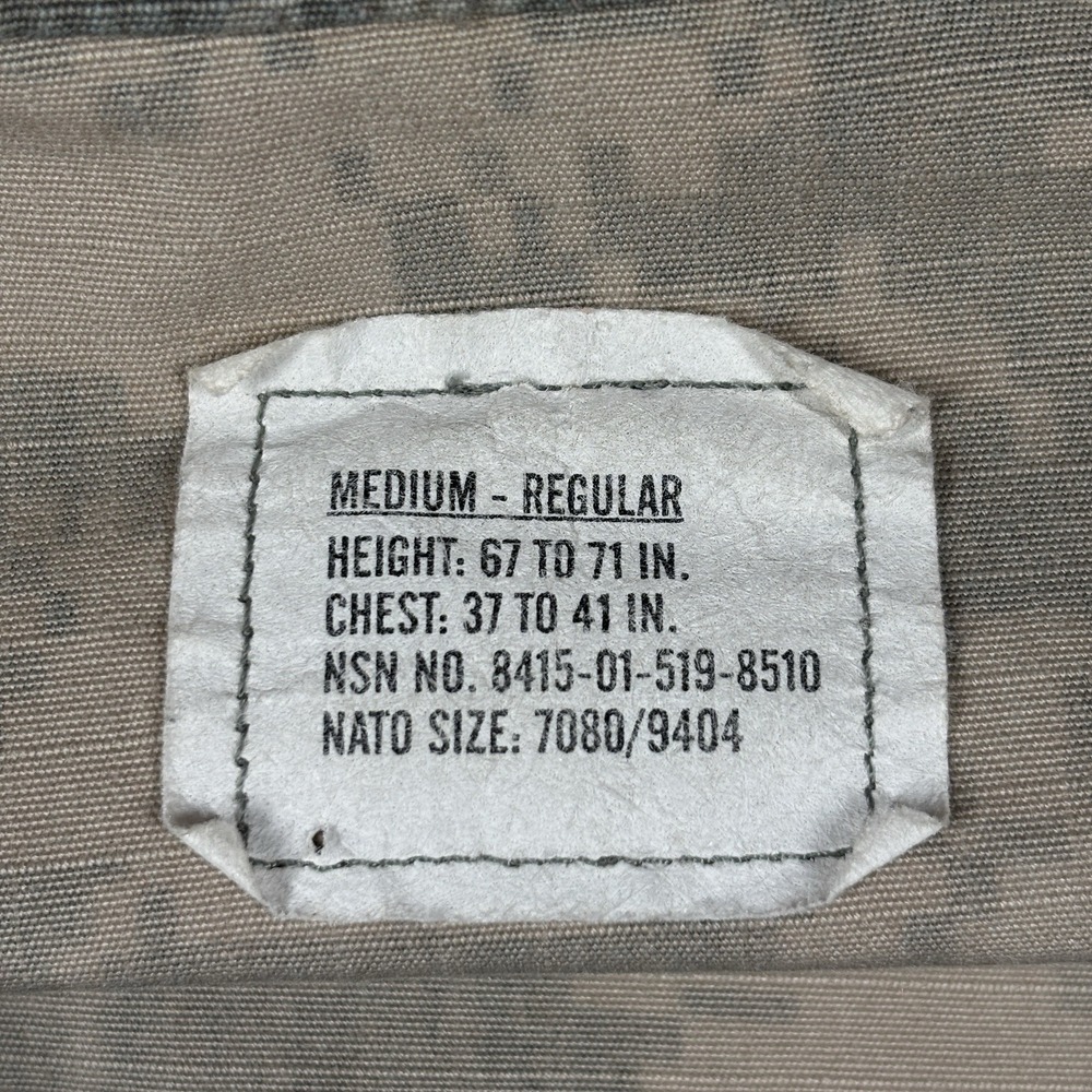 US Military ACU Field Jacket Mens Medium Regular‎ Grey Digital Camo UCP Coat - Picture 2 of 10